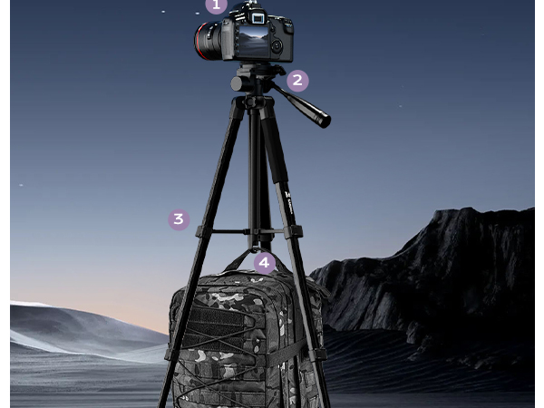 Aluminum Camera Tripod 360 degree and durable tripod