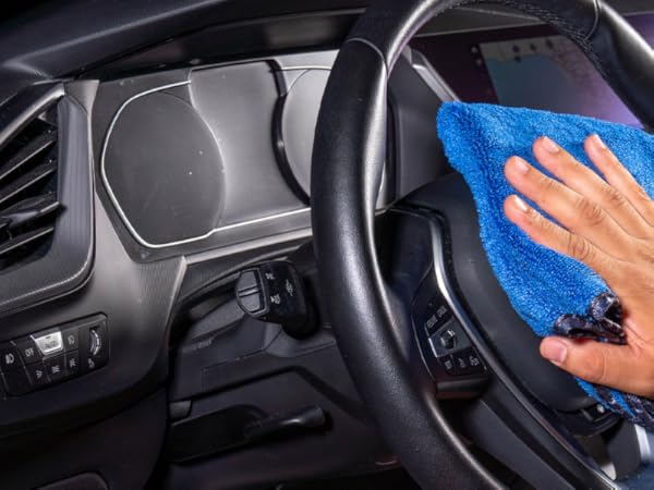 Monster Extreme microfiber towels folded for controlled detailing work