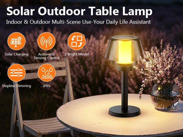 Solar Outdoor Table Lamp