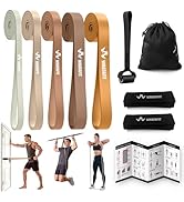 WHATAFIT Resistance Bands,Pull Up Assist Bands Set with Handles, Exercise & Workout Bands with Do...