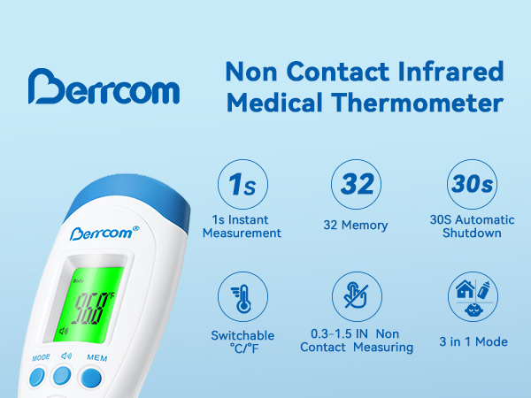 Digital Forehead Thermometer with Fever
