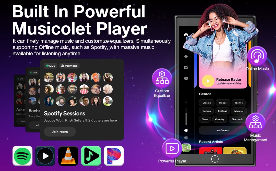 Bluetooth mp3 playe