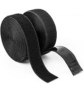 Art3d 4ft x 1 in. Hook and Loop Rolls Sticky Back, Double-Sided Command Adhesive Strip Heavy Duty
