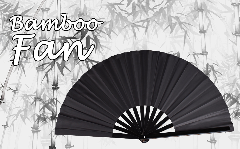 2p bamboo black fan