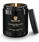 Scented Candles for Men, Lavender Eucalyptus Candles, Scented Candles for Home, Masculine Black C...
