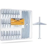 KURUI 3/16 Toggle Bolts for Drywall, 25 Pcs Heavy Duty Metal Drywall Anchors Kit, Dry Wall Anchor...
