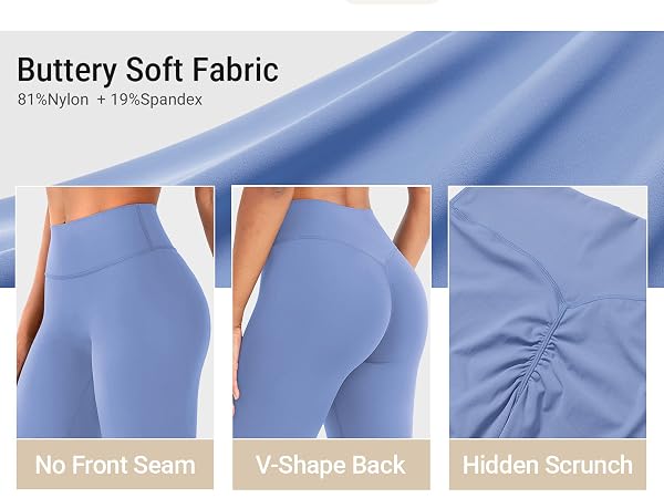 No Front Seam Yoga Pants
