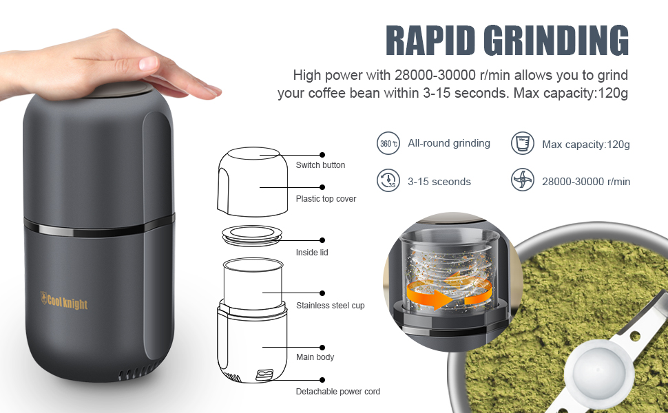 Grey Herb Grinder