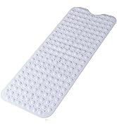 Large Non Slip Bathtub Mat, Extra Long Bath Mat for Tub, 40 x 16 Inch, Machine Washable Shower Ma...