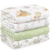 Civarua Kids Muslin Swaddle Blankets for Newborn, 4 Pack Cotton Baby Blankets Neutral, Large 31.5...