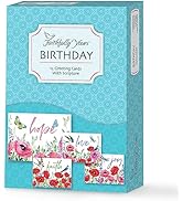 Faithfully Yours Designer Greetings Floral Birthday Boxed Card Assortment, Glorious Garden with B...