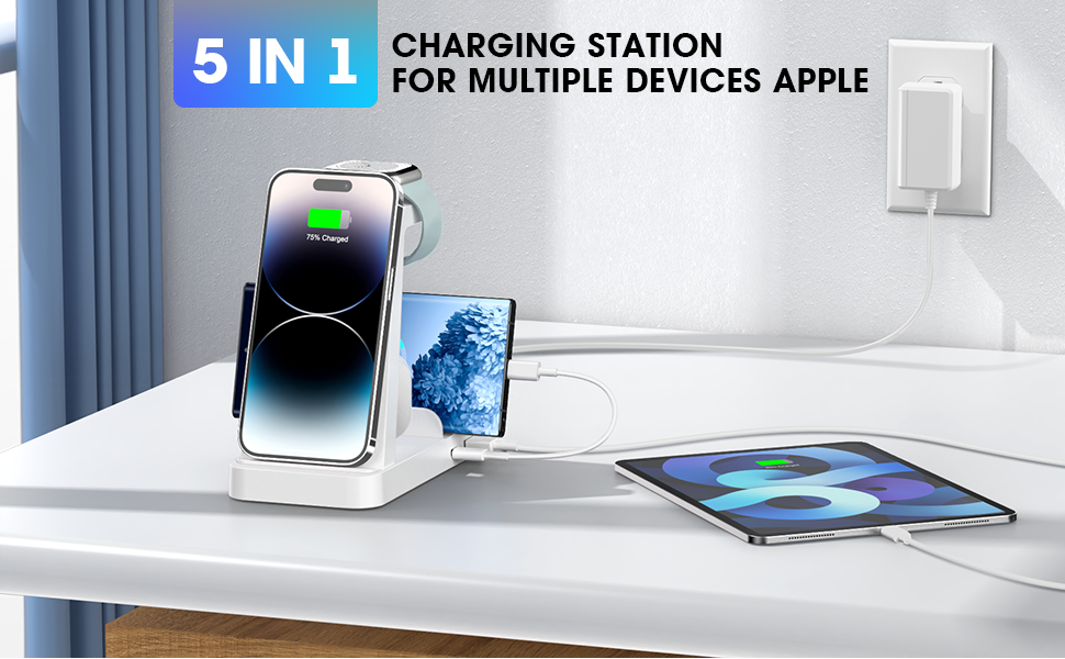 5 in 1 Wireless Charging Station