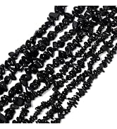 NITOPUPU 32in 4-6mm Crystal Chip Glass Beads for Jewelry Making About 330pcs, Irregular Drilled B...