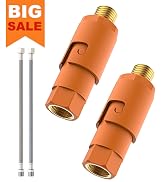 TIORIY G3/8 (9/16") Sediment Water Filter with 12" Hoses - 35 Micron Reusable House Under Sink In...