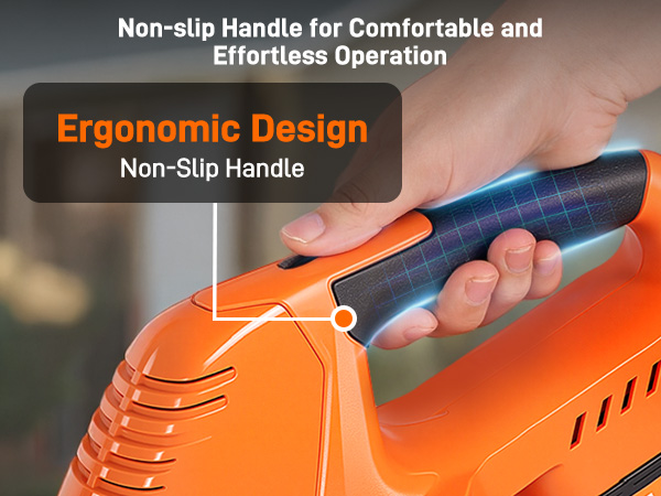 Non-slip Handle for Comfortable and Effortless Operation