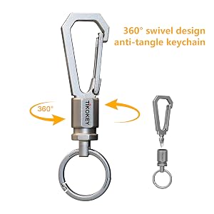 Titanium keychain