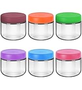 EONJOE 12oz Small Glass Jars for Overnight Oats Salad Yogurt Pudding Cereal Candy Snacks Storage ...