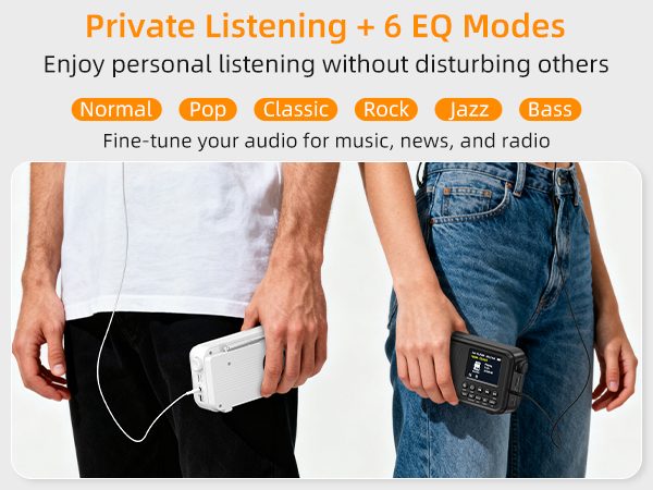Headphone Jack & 6EQ modes