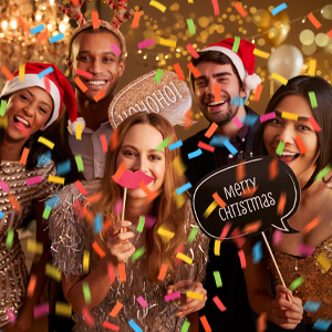 Confetti Cannon | 6Pack Multicolor Party Popper Confetti Shooters