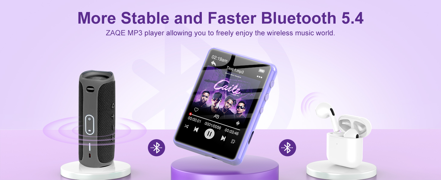 128GB MP3 Player with Bluetooth 5.4