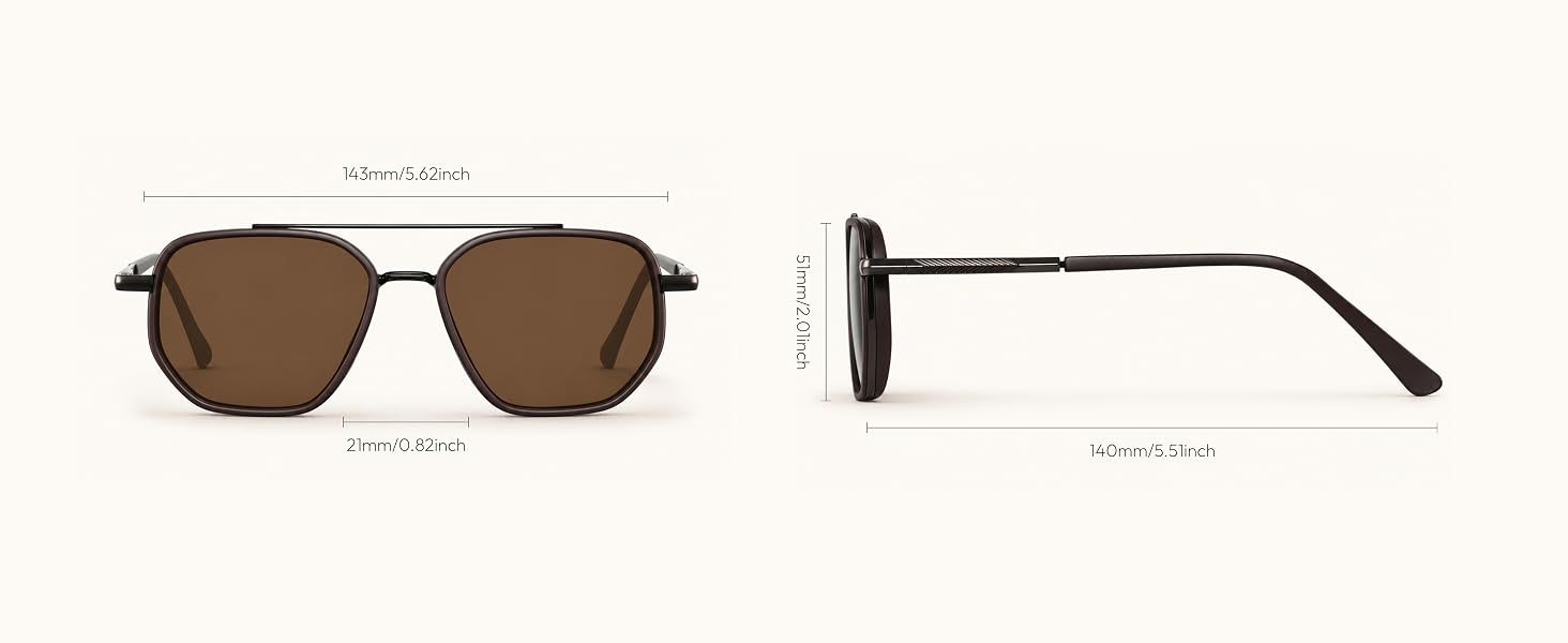 Tangle Free Polarized Aviator Sunglasses for Women