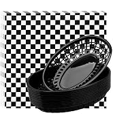 EUSOAR Burger Baskets & Paper Liners, 100pcs Wax Deli Paper and 12 pcs Food Baskets Sets for Rest...