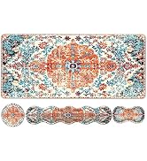 iLeadon Keyboard Mouse Pad Set, Large Gaming Mouse Pad + Wrist Rest + Mouse Pad with Wrist Suppor...
