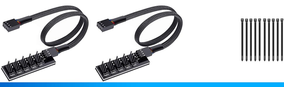 1 to 5 PWM fan hub 2 pack