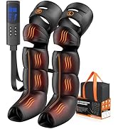 DEJUNPIOOL Leg Compression Massager for Circulation and Pain Relief, Professional Compression Boo...