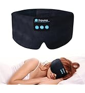 SYPVRY Sleep Eye Mask with Bluetooth Headphones, Wireless Sleep Mask Blackout Bluetooth Eye Mask ...