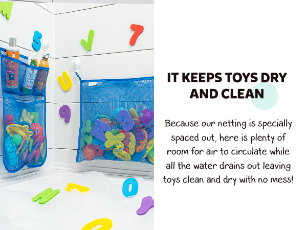 bath toy organizer