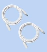 ANLINK 2 Pack 6ft 2M DC Power Extension Cable, 2PCS DC 12V Power Adapter Extension Cord 5.5mm x 2...