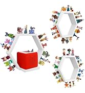 MITREL for Tonies Shelf Magnetic – Wooden Tonies Storage Shelf, Tonie Box Shelf with Tonies Holde...