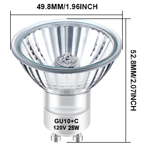 philips gu10 25w 120v 25d halogen light bulbs 2 pin wax warmer light bulb replacement