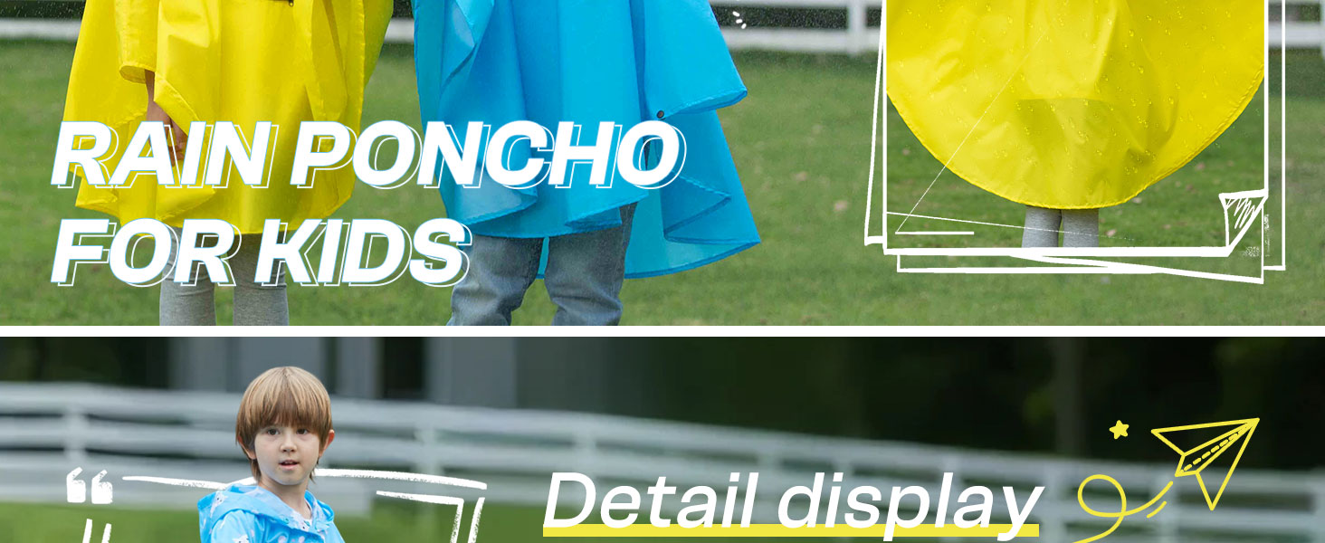 kid rain poncho