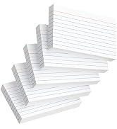 Index Cards 3x5 Inch, 300sheets, Flash Cards,Ruled Lined White Note Cards Paper For Studying, Sch...