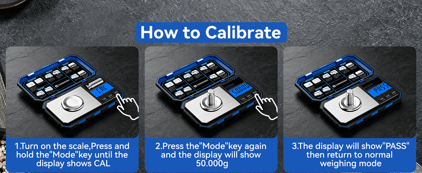 gold scale with calibration function