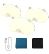 Blissfuhue 3 Pack Motion Sensor Stair Light for Indoor, Rechargeable Magnetic Wireless Stick on A...