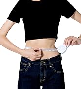 WIN TAPE 80'' 205cm Waist Body Tape Measure with Push Button, Measuring Waist and Arms (White)