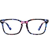 MAXJULI Blue Light Blocking Glasses,Computer Reading/Gaming/TV/Phones Glasses for Women Men(Flowe...
