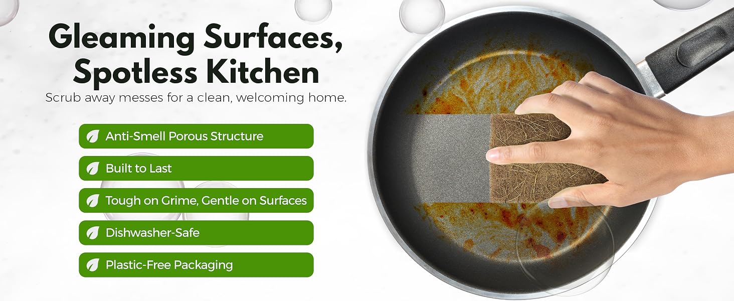 natural pad stove top scrubber heavy duty scrubber dish scrubber dish scrubbing pads