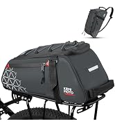 KEMIMOTO Rear Bike Rack Bag - 8L PVC Water Resistant Ebike Bags for Bicycle Rear Rack, Bicycle Tr...