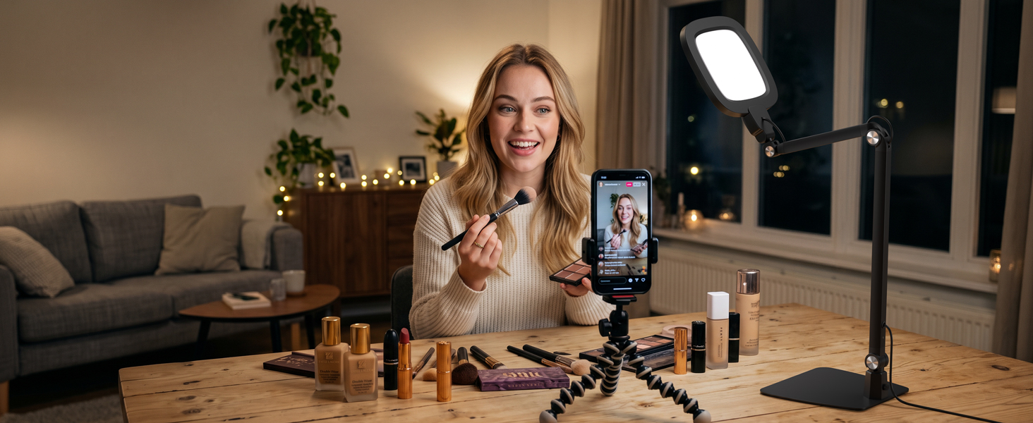 LED Desk Lamp for live streaming