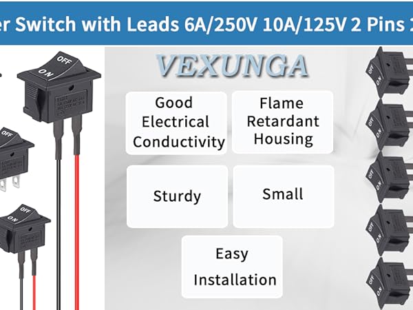 Rocker ON Off Switch 12V