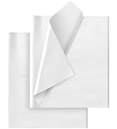 White Tissue Paper for Gift Bags - 30 Sheets of White Wrapping Tissue Paper Bulk Packaging Paper ...