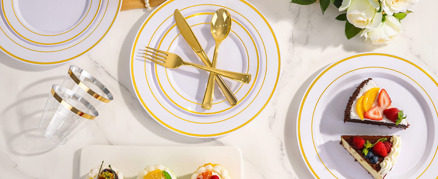 Gold plates set