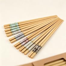 Bamboo Chopsticks Reusable 10 Set
