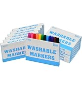 Rarlan Washable Markers Bulk for Kids, 12 Colors, Pack of 12, 144 Count | Broad Line Conical Tip ...