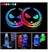 LED Cup Holder Lights, 2 PCS USB Charging Coasters With 7 Colors Luminescent Light Pad, Mat for C...