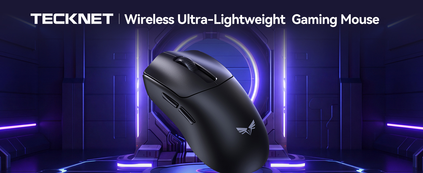 TECKNET Wireless Ultra-Lightweight Gaming Mouse